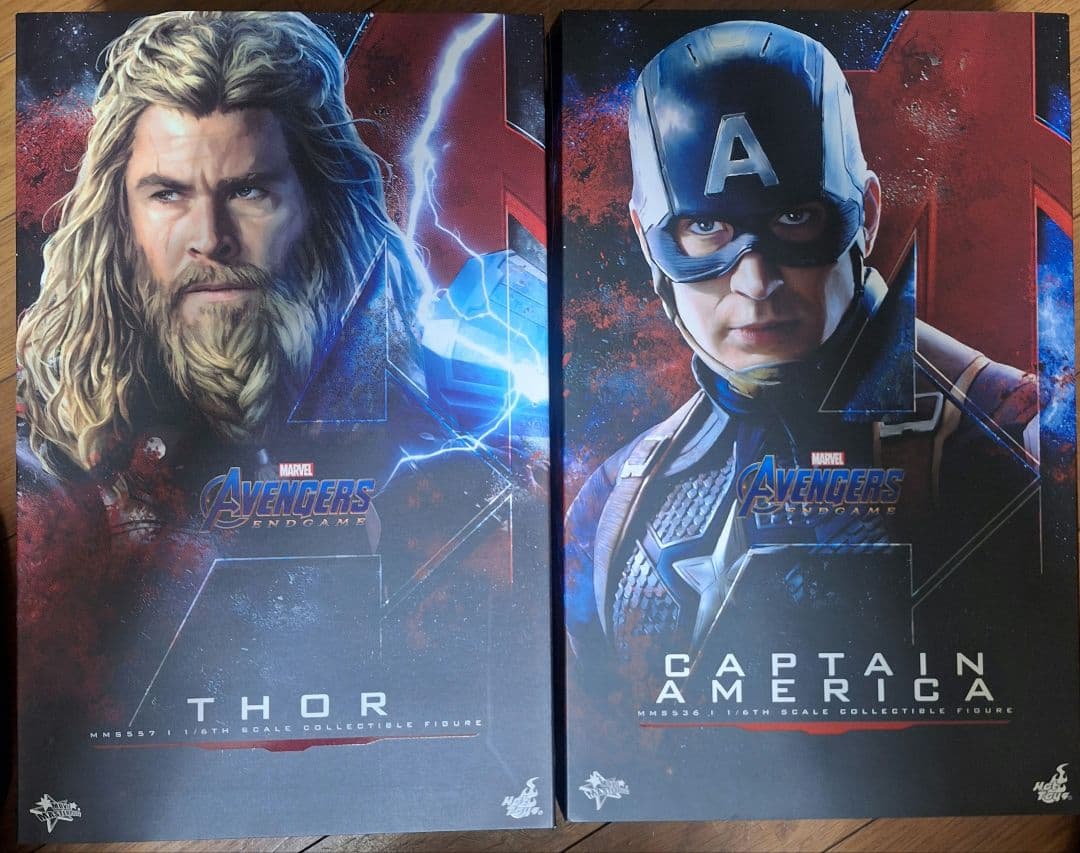 ズ*ン様 ホットトイズ　キャプテンアメリカ　マイティソー　エンドゲーム　セット