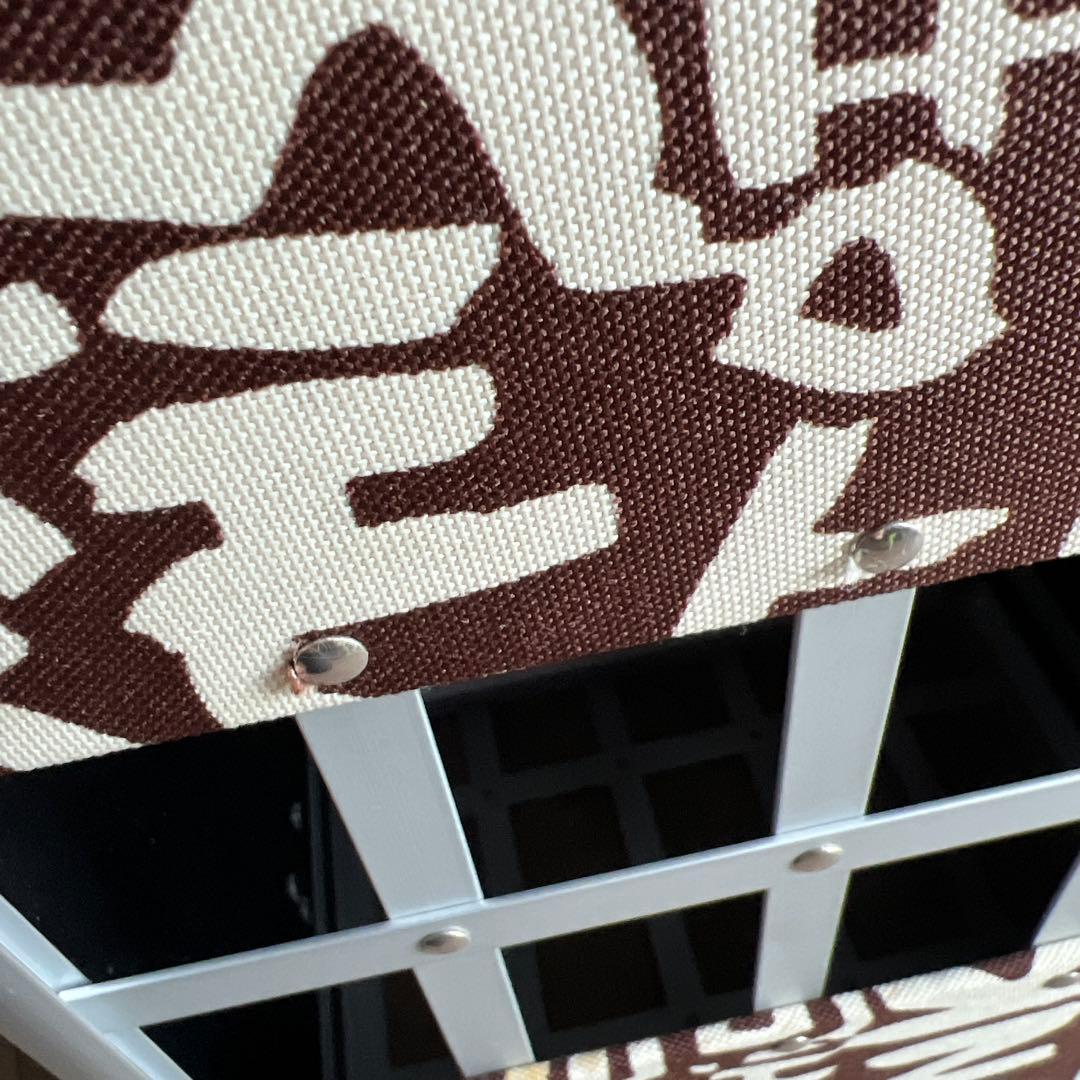 ペットハードキャリーバッグブラウン系小物入れ付き