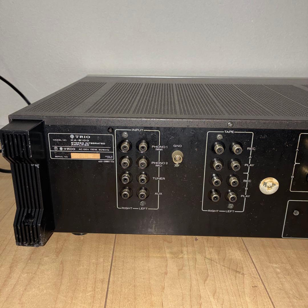 動作良好！！trio 　プリメインアンプ　KA-8100 希少です