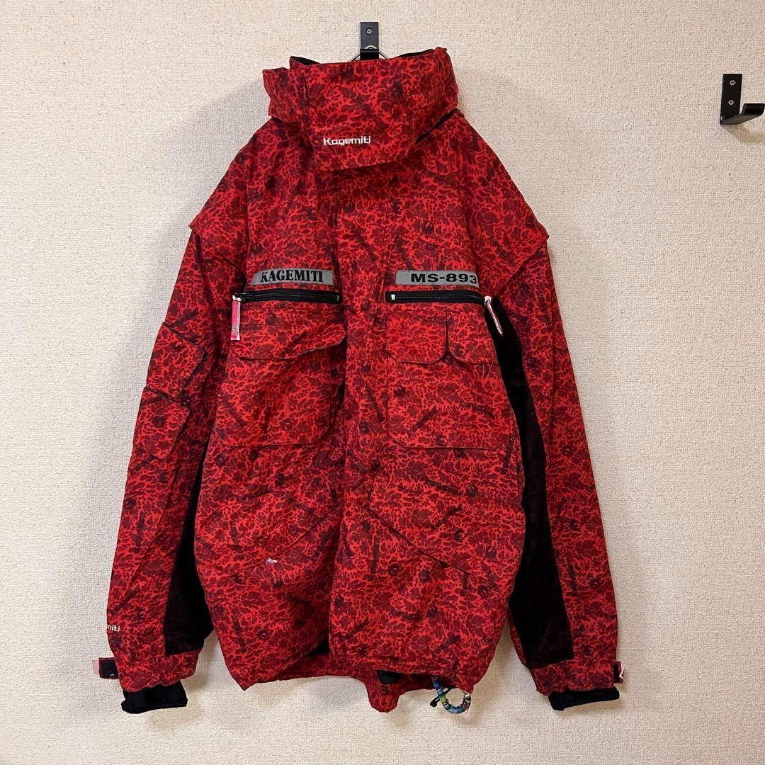 m4136【希少 影道】ギミック スキーウェア スノボーウェア セットアップ L