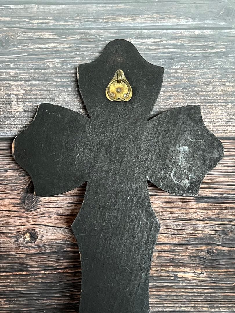 フランス　アンティーク　聖水盤　イエスキリスト 磔刑　十字架　クロス