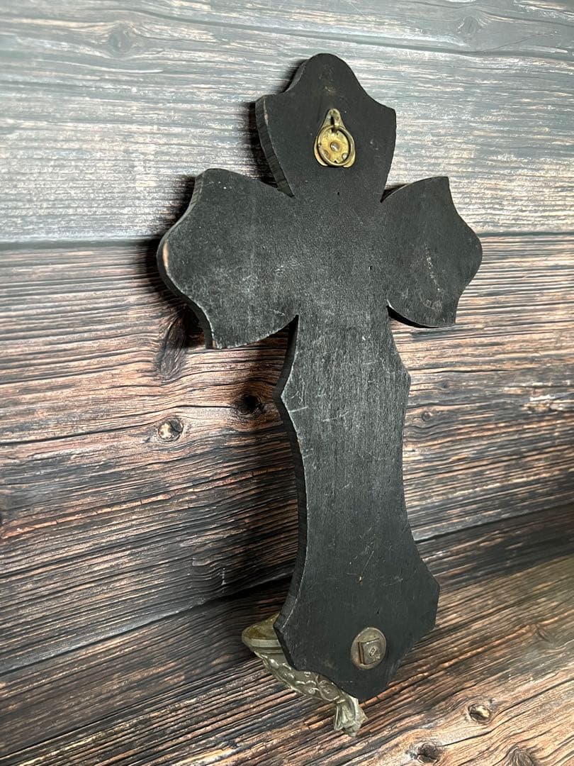 フランス　アンティーク　聖水盤　イエスキリスト 磔刑　十字架　クロス