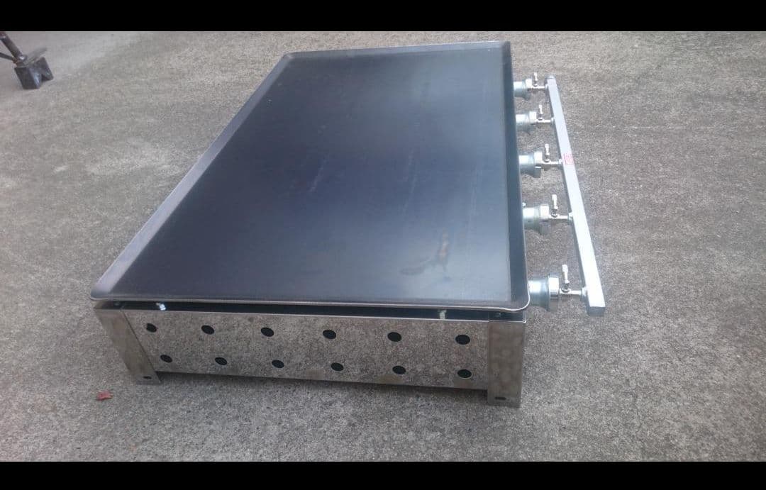 ネット専売品 プレス鉄板焼き 幅900×奥行550 LPガス グリドル