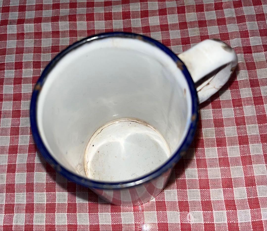 イギリスアンティーク ホーローメジャーカップ