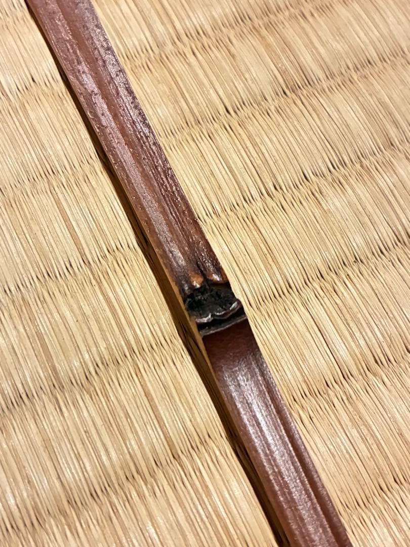 茶道具　煤竹茶杓　銘『落葉』 紫野 三重野与雲(大徳寺521世)書付　宗秦削り