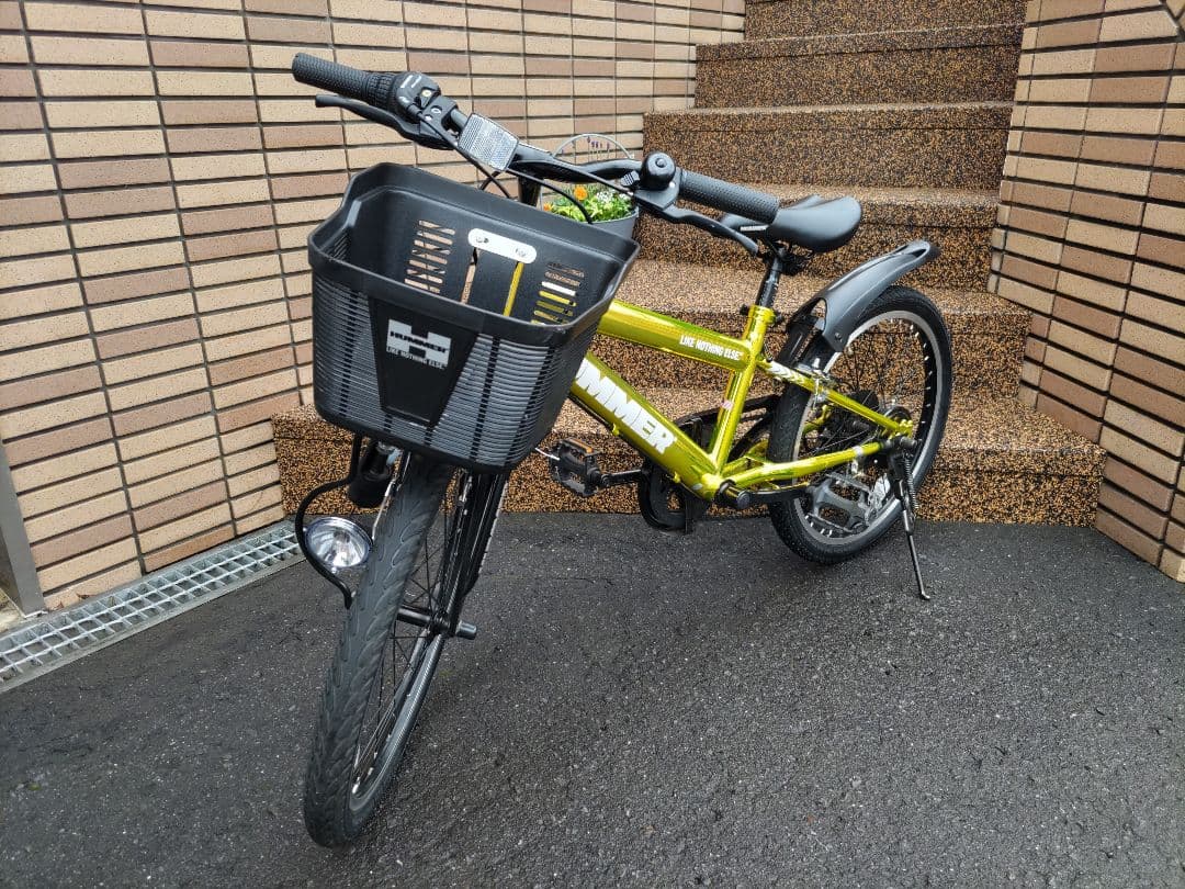 【札幌市近郊の方限定】 子供用自転車 20インチ ゴールド バスケット付き