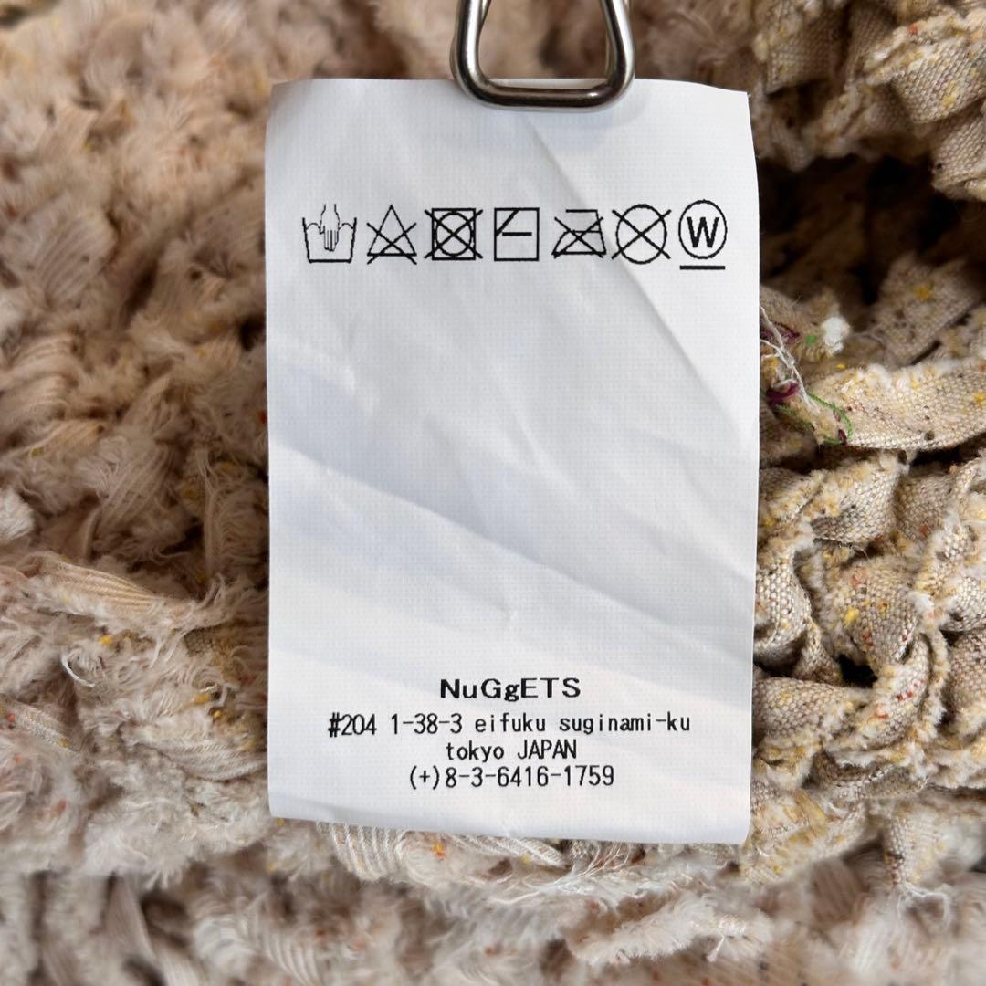 NuGgETS 再構築 ニット プルオーバー ざっくり 厚手トップス コットン