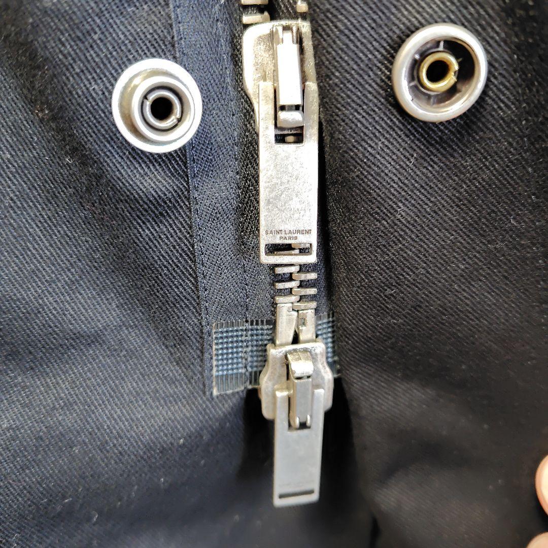 ユ*ー様 SAINT LAURENT PARIS 黒 モッズコートケリング