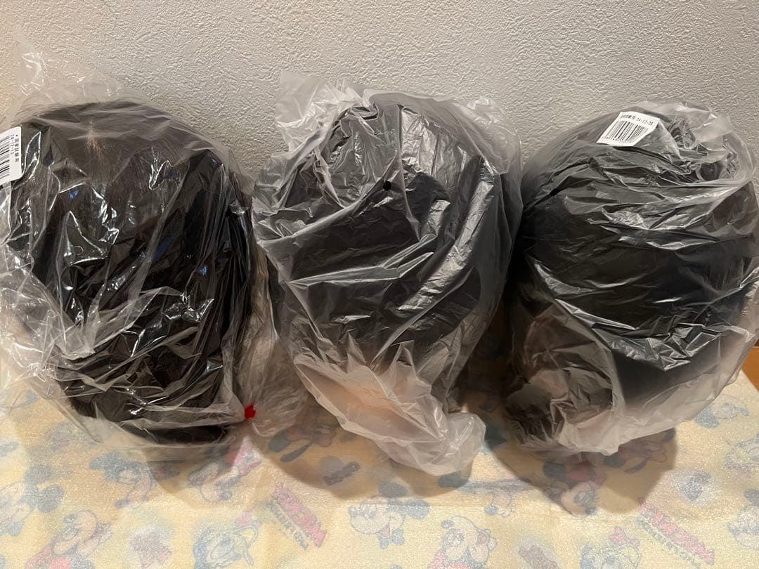 美容師国家試験用カットウィッグ　新品3点セット