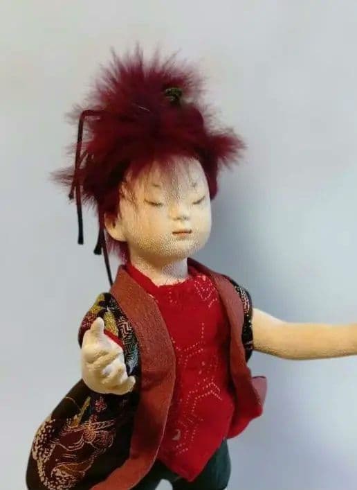 人形 「生きとし生けるもの」創作人形 布貼りハンドメイド