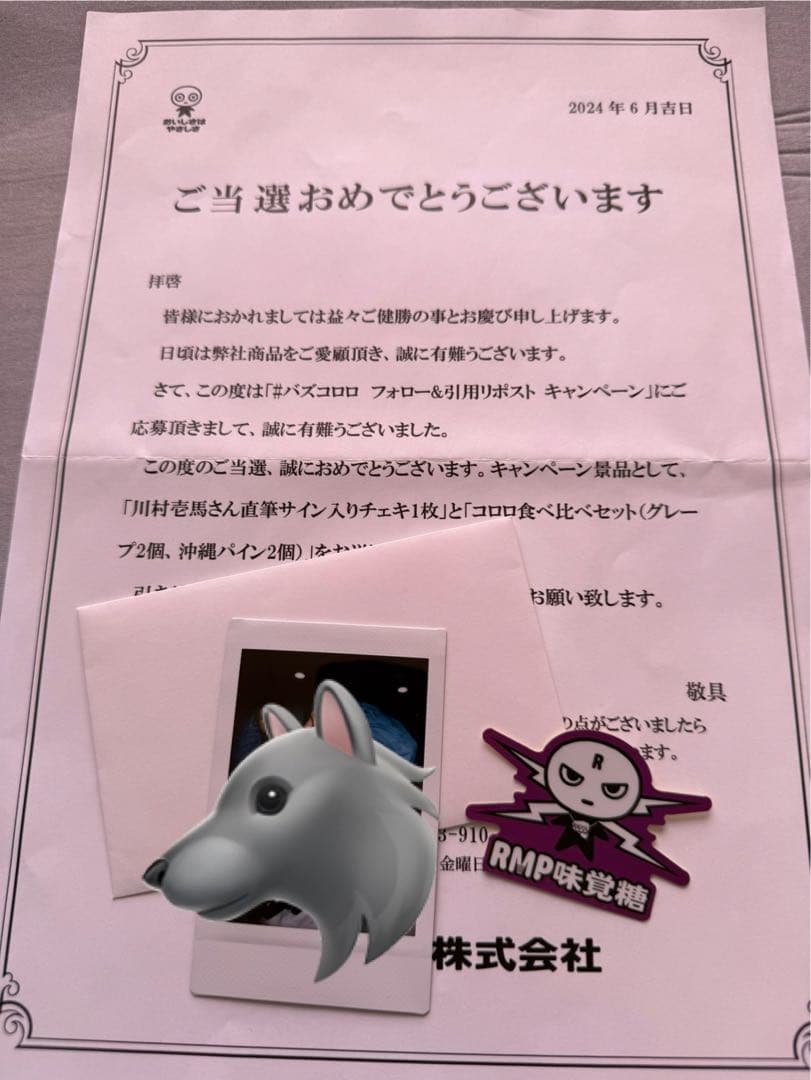 ランペ　川村壱馬　直筆サイン入りチェキ