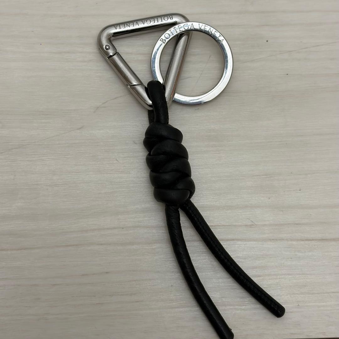 Bottega Veneta トライアングルキーリング　ブラック　美品