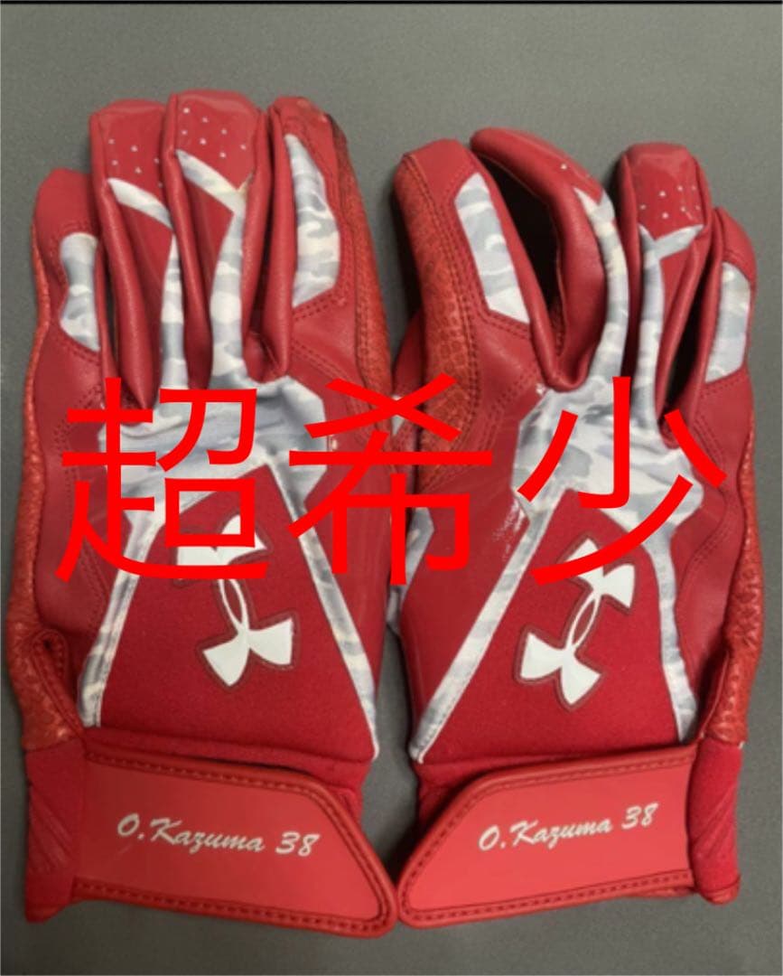 超希少‼️巨人　岡本和真選手　38番最終年　実使用‼️バッティンググローブ
