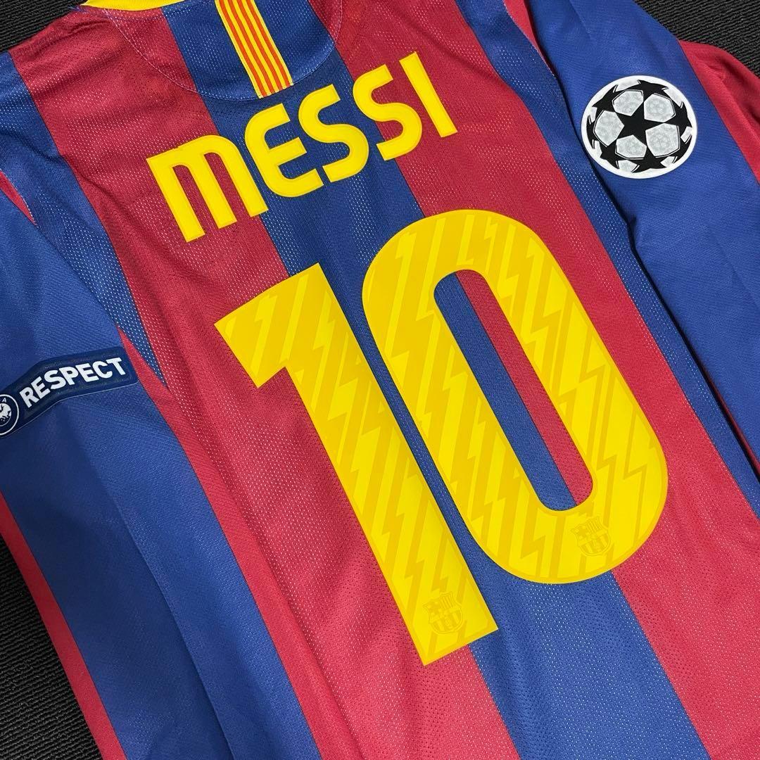 【正規品　選手支給モデル】メッシ　バルセロナユニフォーム　10/11　タグつき