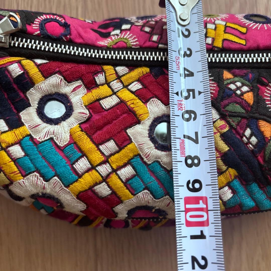 レア 刺繍 シモンカミールSimone Camille ウェストポーチ バッグ