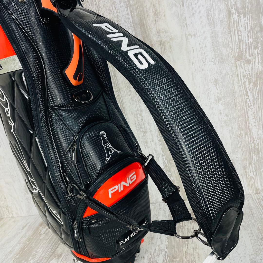 【廃盤品】PING ピンMr. PING KARSTEN エナメルキャディバッグ