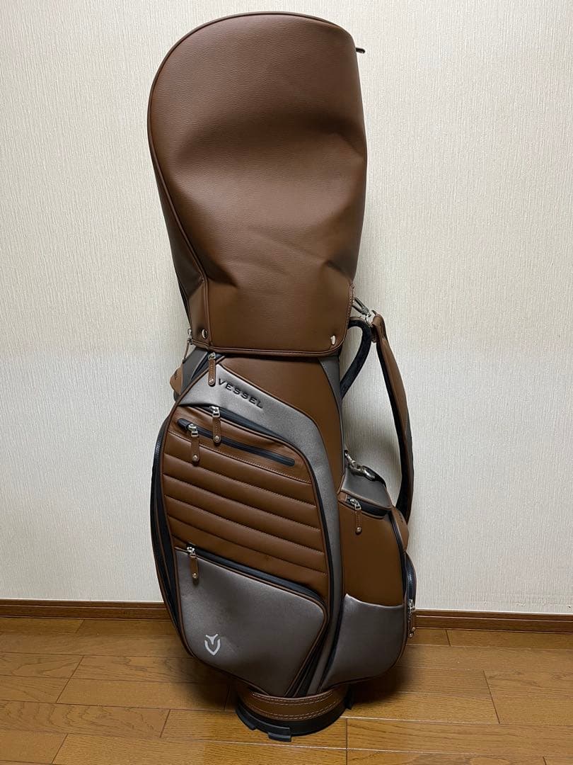 Vessel ベゼル ブラウン ゴルフバッグ APX Staff