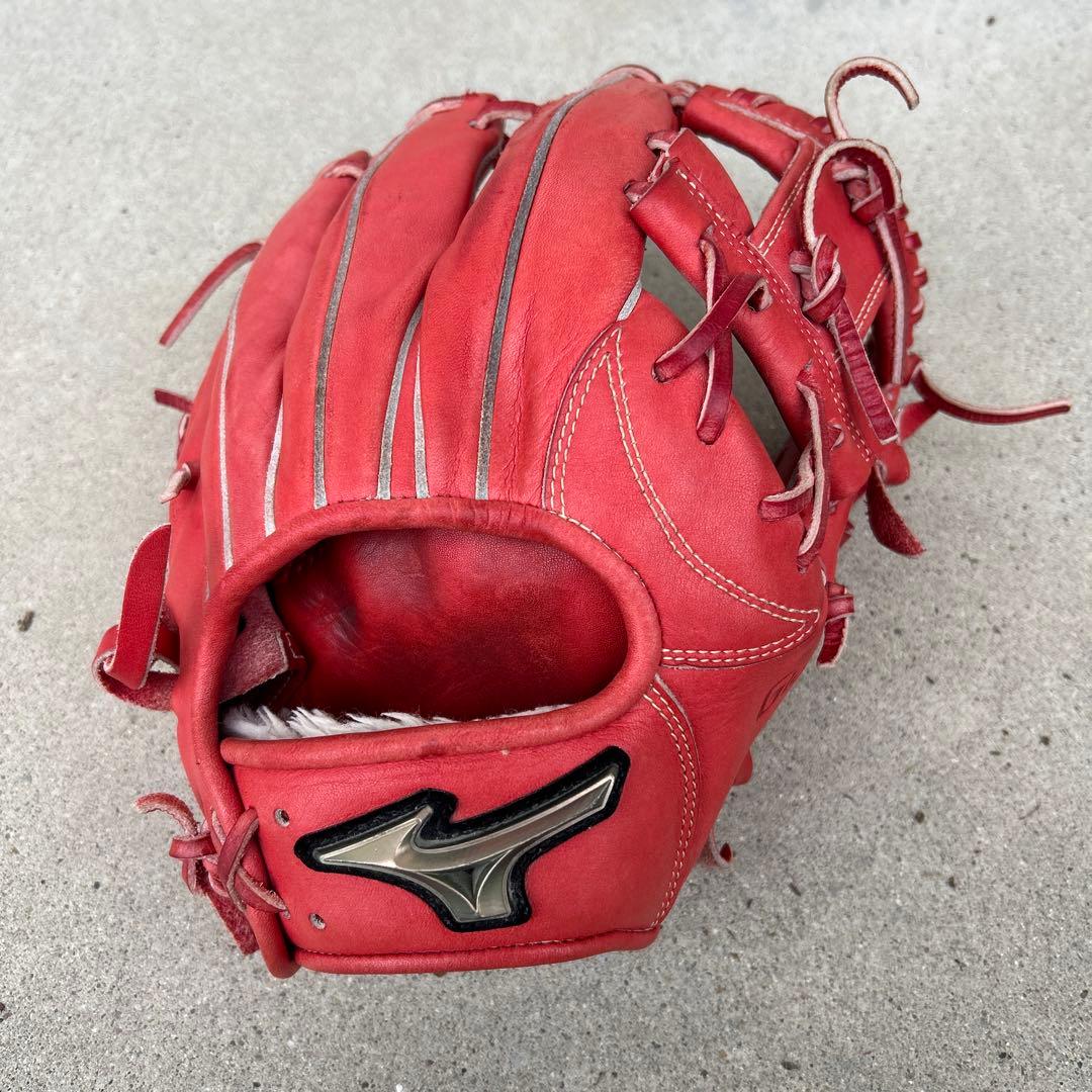 Mizuno Global Elite 軟式グローブ レッド　少年野球