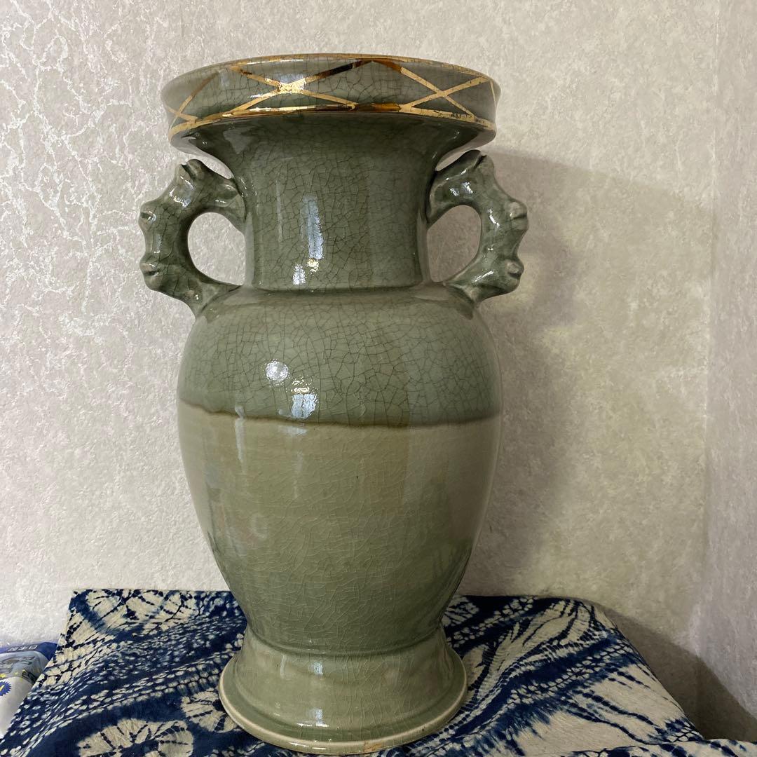 相馬焼　大花瓶　近徳　今年の干支　馬