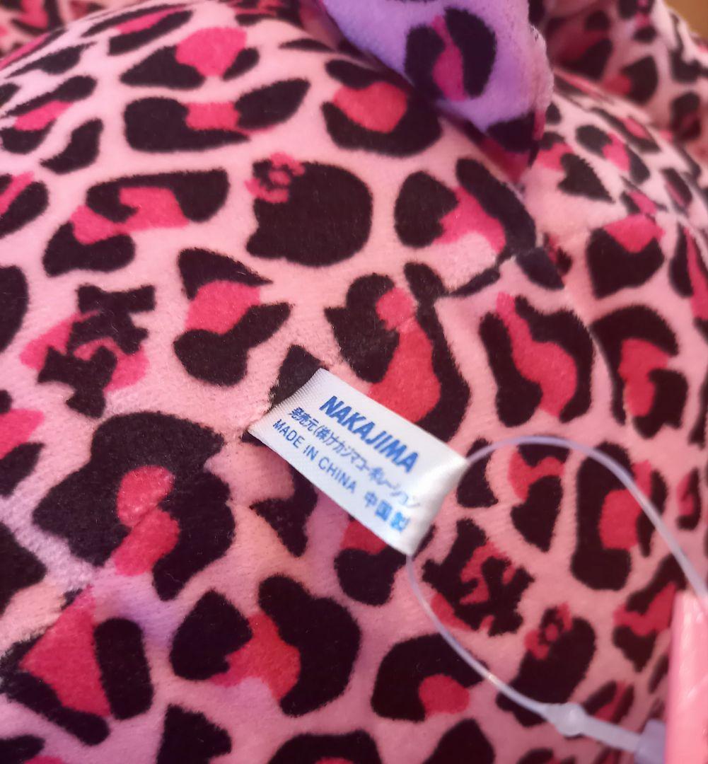 希少　ハローキティ　ぬいぐるみ　2008年　ヒョウ柄　ピンク　特大　2L　新品