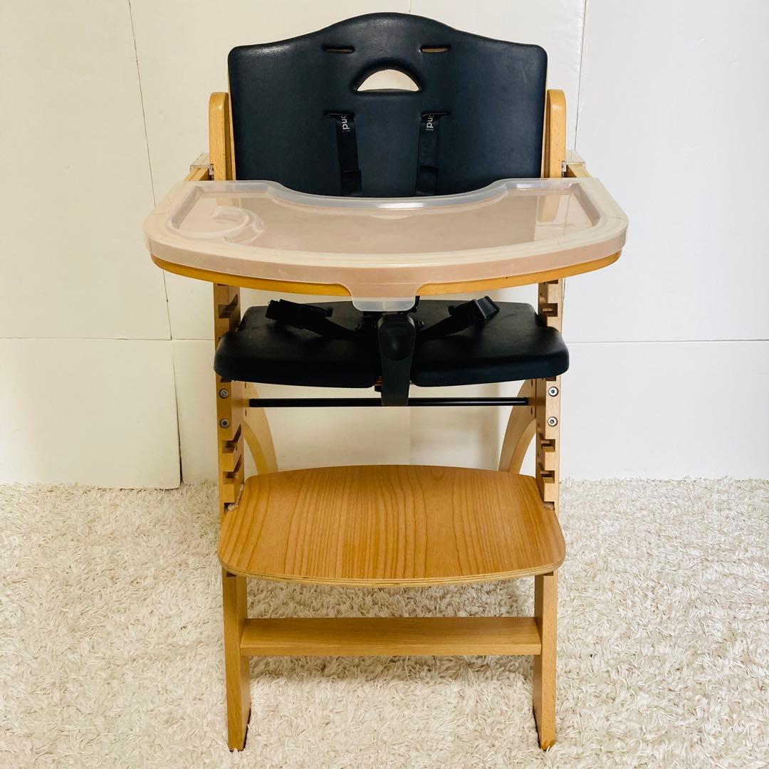 wari ビヨンドジュニア　木製　ベビーチェア　ガード　テーブル付き