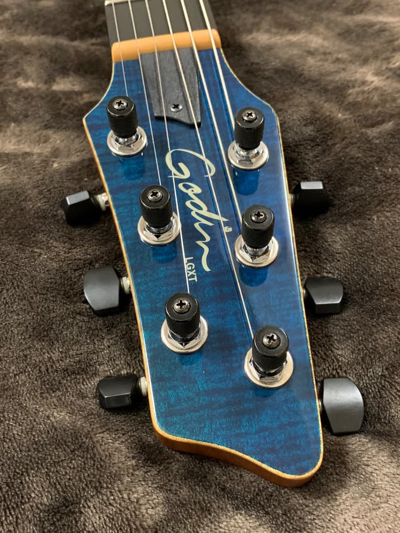 ギター GODIN LGXT Trans Blue Flame AAA SF