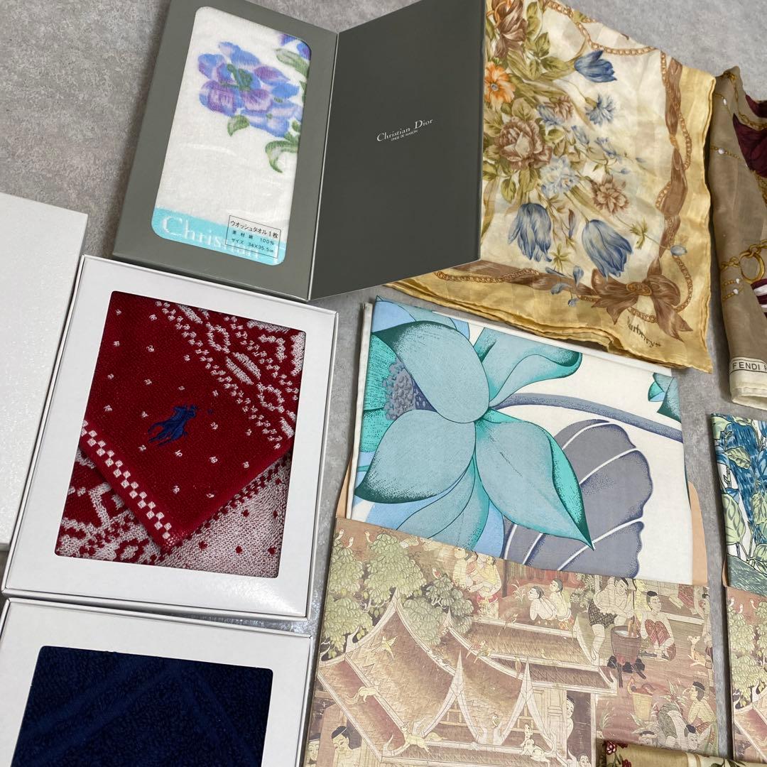 クリスチャンディオール BURBERRY CELINE ハンカチ まとめ セット