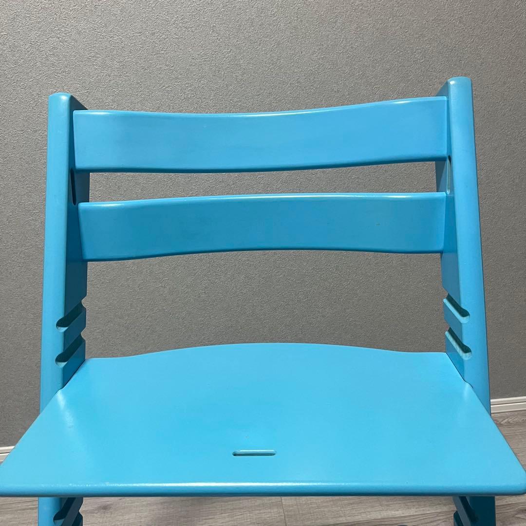 ストッケ トリップトラップ ベビーチェア アクアブルー シリアルナンバー4 廃盤