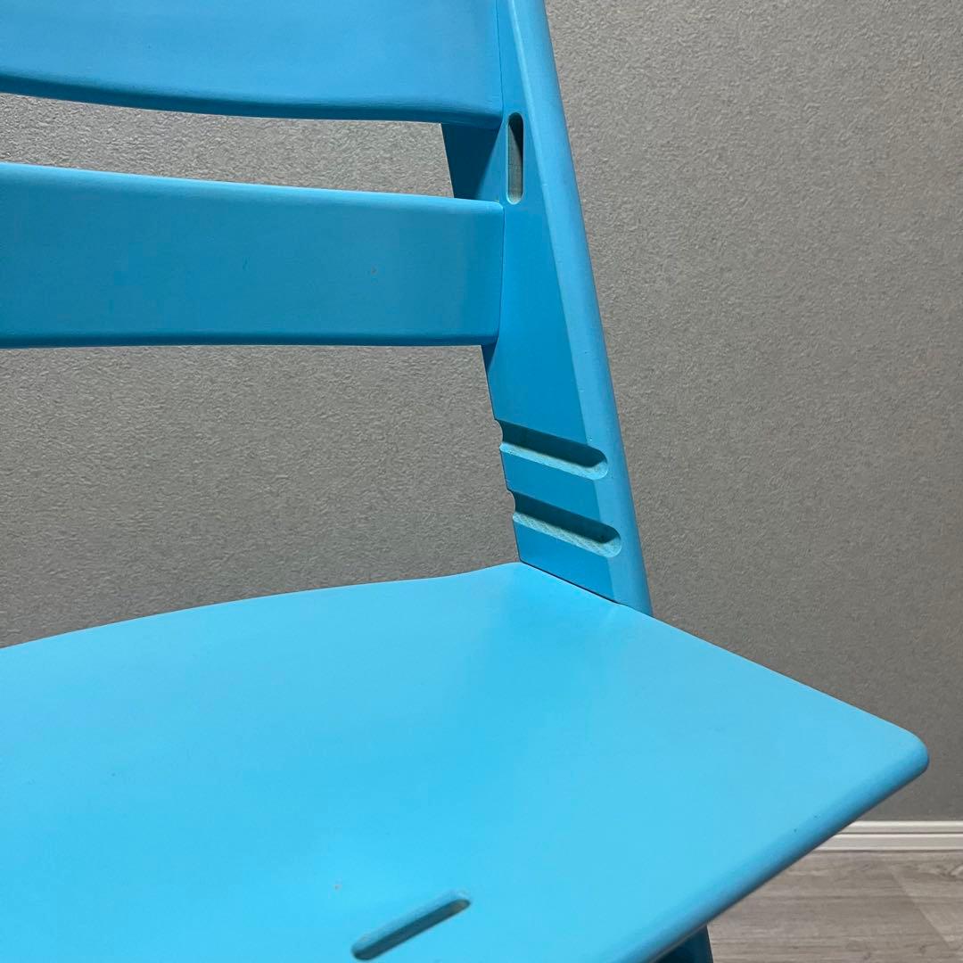 ストッケ トリップトラップ ベビーチェア アクアブルー シリアルナンバー4 廃盤