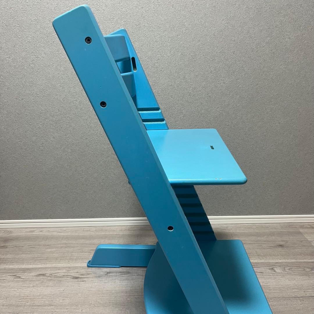 ストッケ トリップトラップ ベビーチェア アクアブルー シリアルナンバー4 廃盤