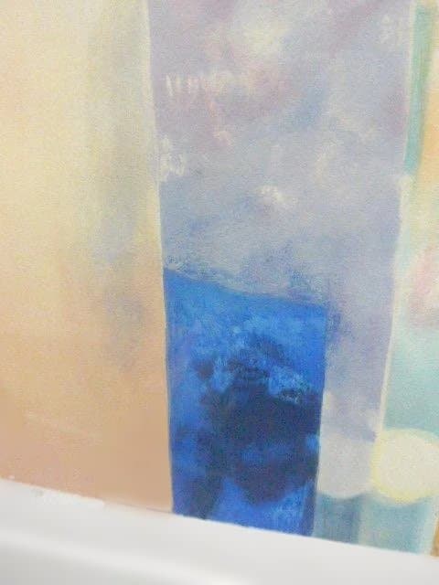 フランスのダニエル・ジェリスの幻想的なリトグラフ「地中海の風景 II 」です。