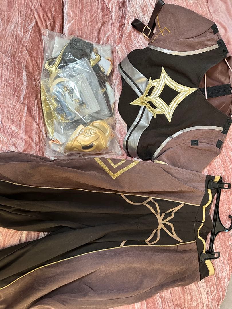 原神 空　旅人　三分妄想　コスプレ衣装　ウィッグ・靴込み