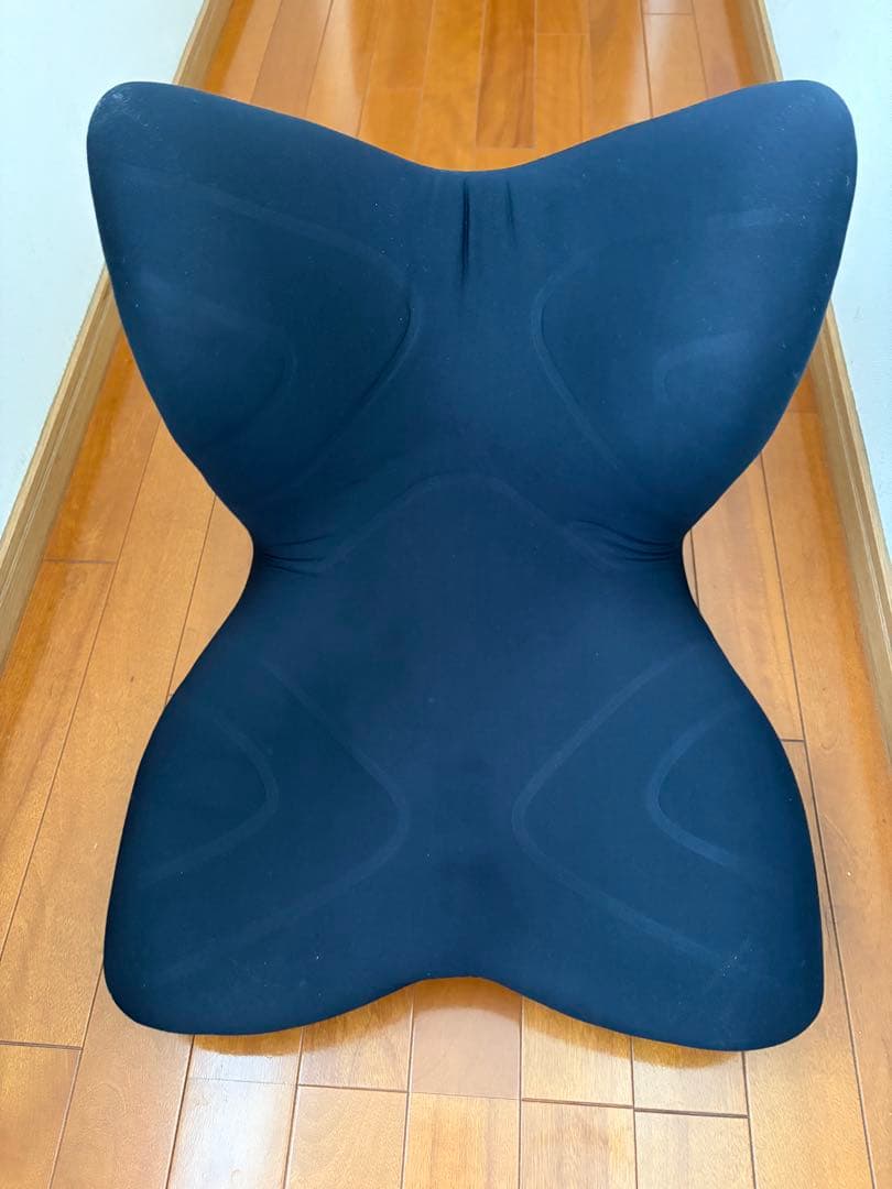 MTG スタイルプレミアム ブラック バタフライ型 姿勢矯正クッション