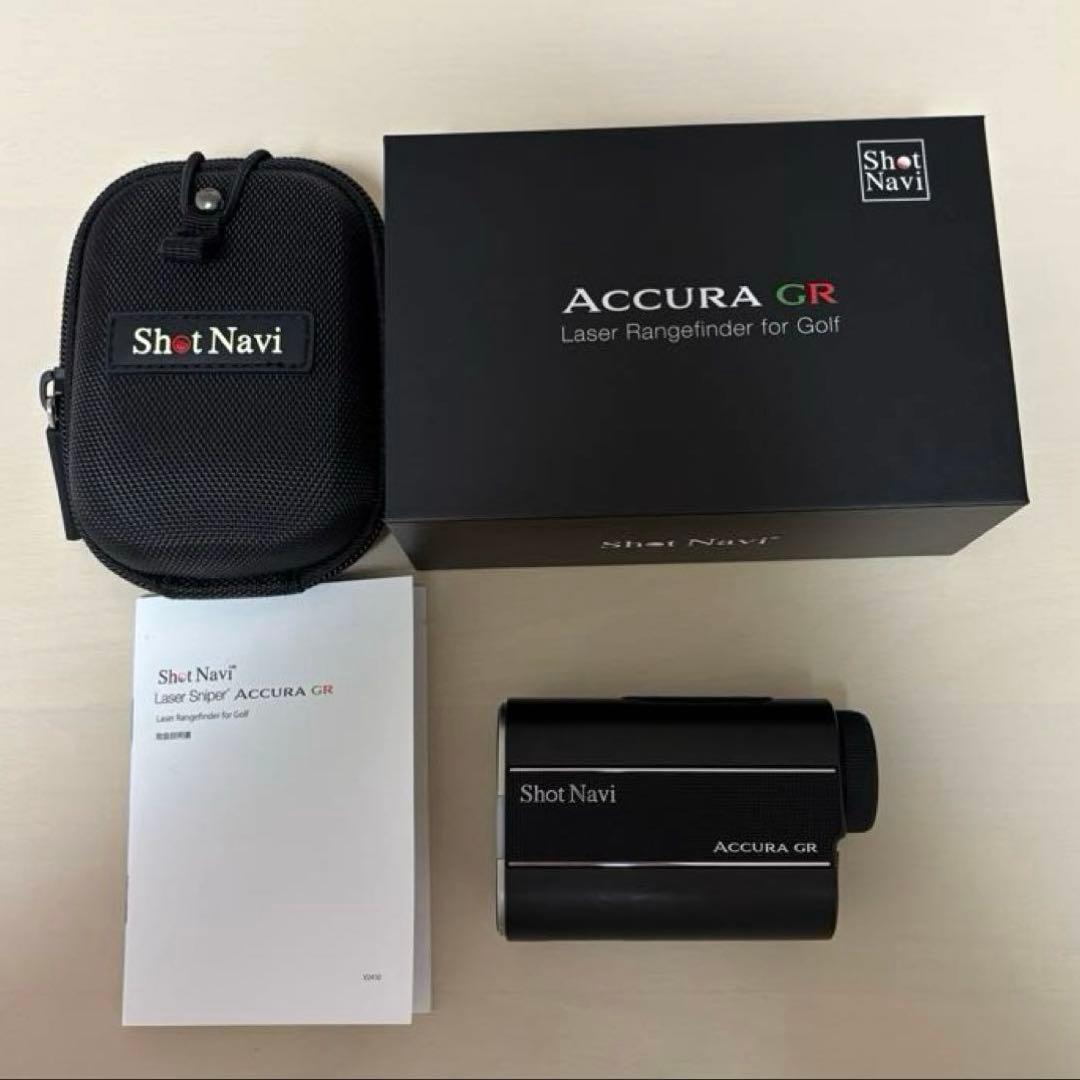 Shot Navi Accura GR ゴルフ用距離計 黒