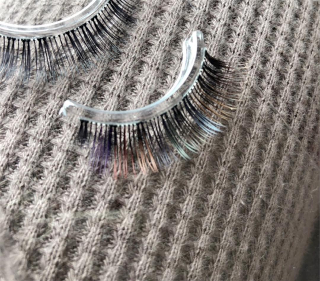 カラーつけまつげ　サンプル♡マツエク風つけまつげ