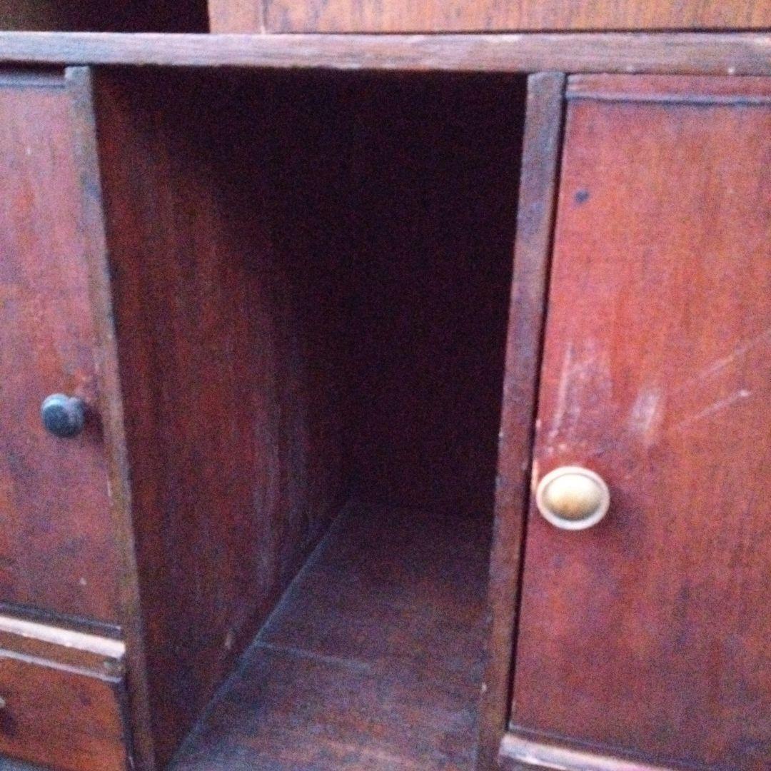 ヴィンテージ木製 からくり簞笥 茶箪笥 昭和レトロ 大正ロマン アジアン家具