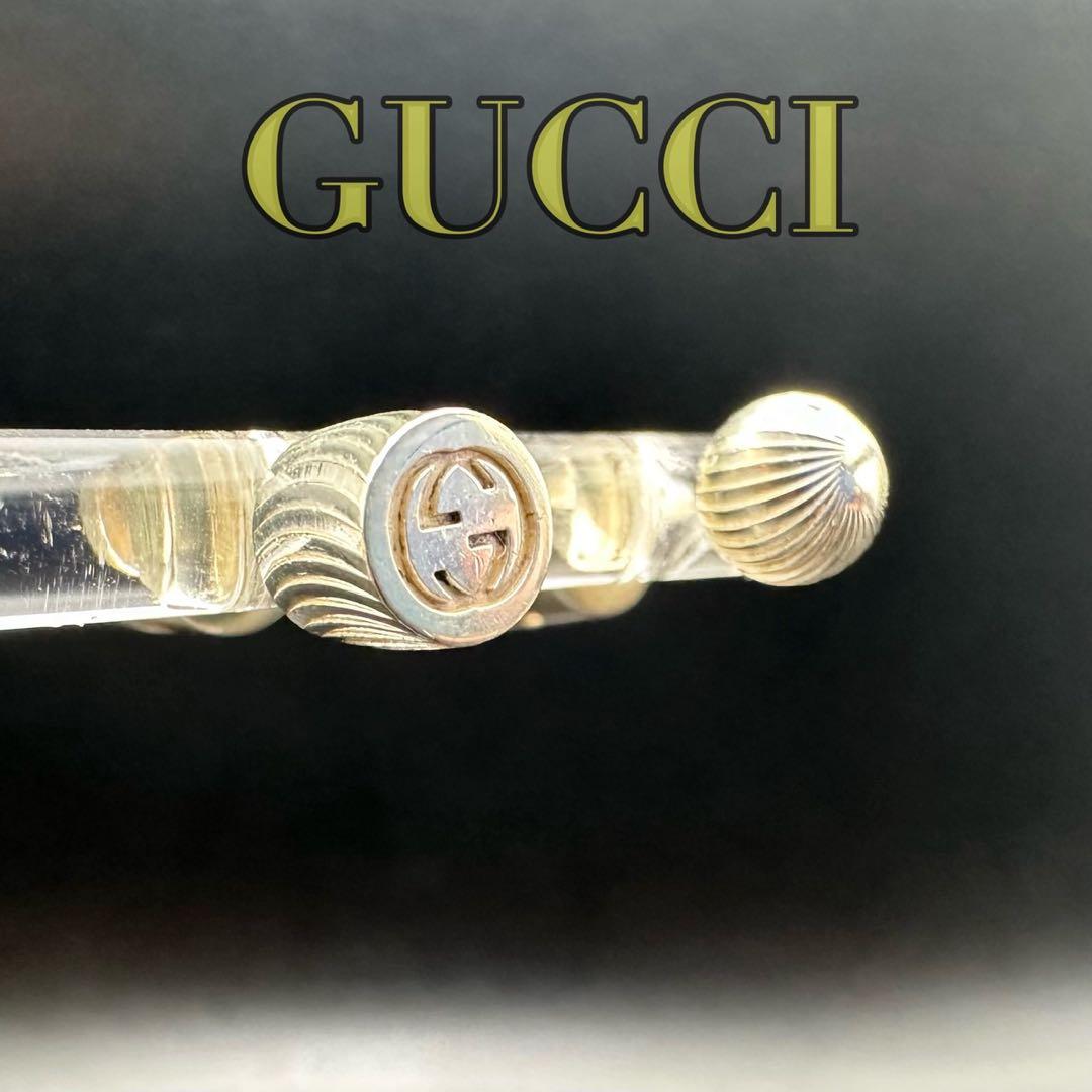 極美品✨　GUCCI　ピアス　インターロッキング　ロゴ　刻印　1489