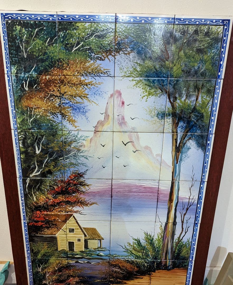 必見 美術品級絵画風手書きタイル