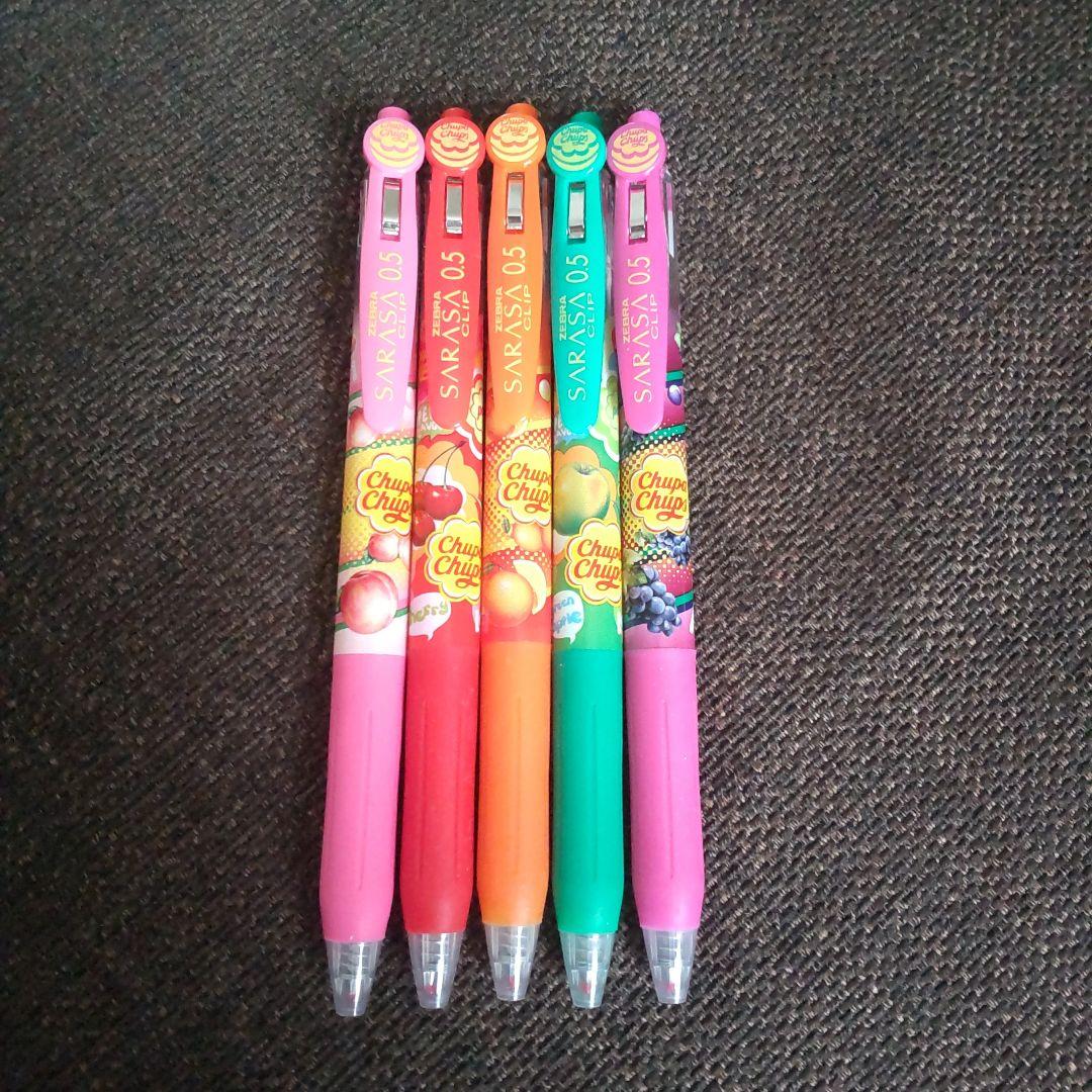 新品・未使用 ゼブラ サラサクリップ 香りつき チュッパチャプス 5本セット