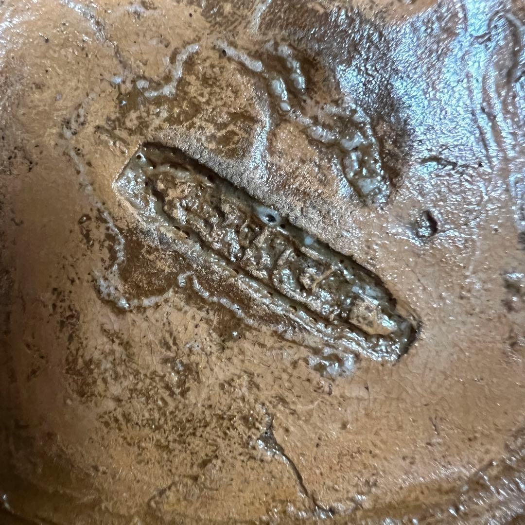 開楽園 伊右衛門 明治十八年八月 四角赤地果子器 楽焼