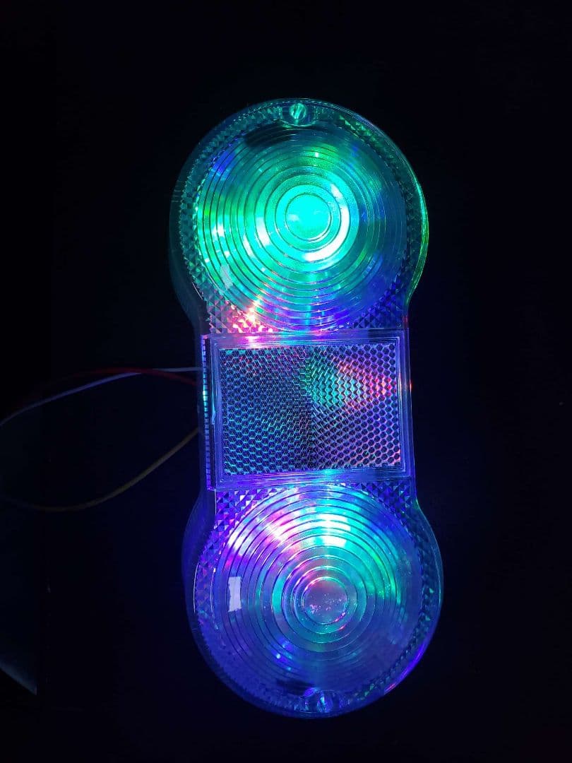 GT380 サンパチ　 流れるようなLED くるくるテールランプ　レインボー