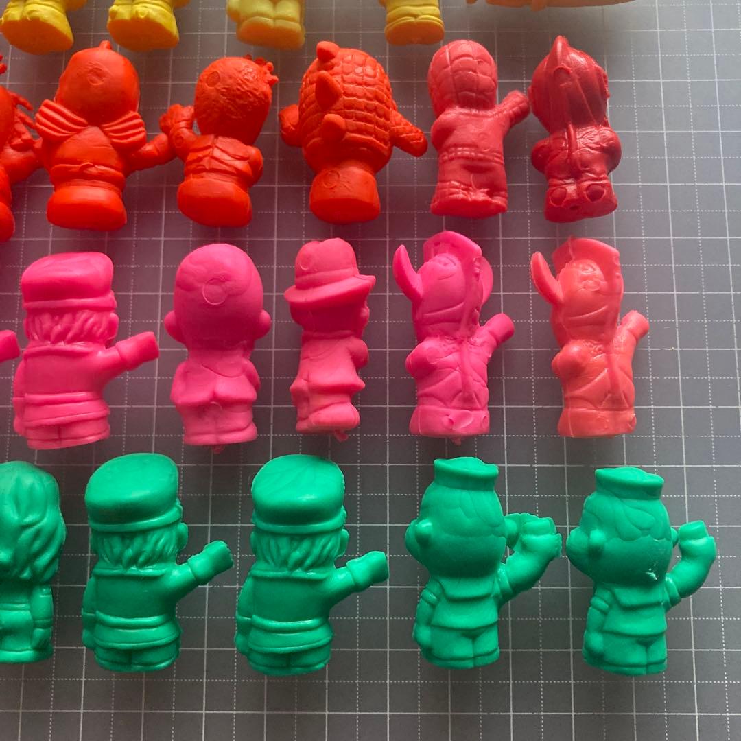 スパイダーマン ポパイ ウルトラマン 怪獣 怪人 消しゴム パチ消し フィギュア