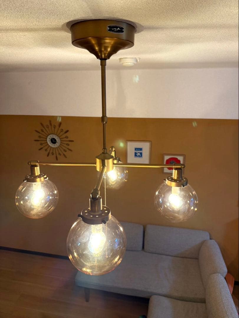 unico MOON CROSS LAMP エジソン電球