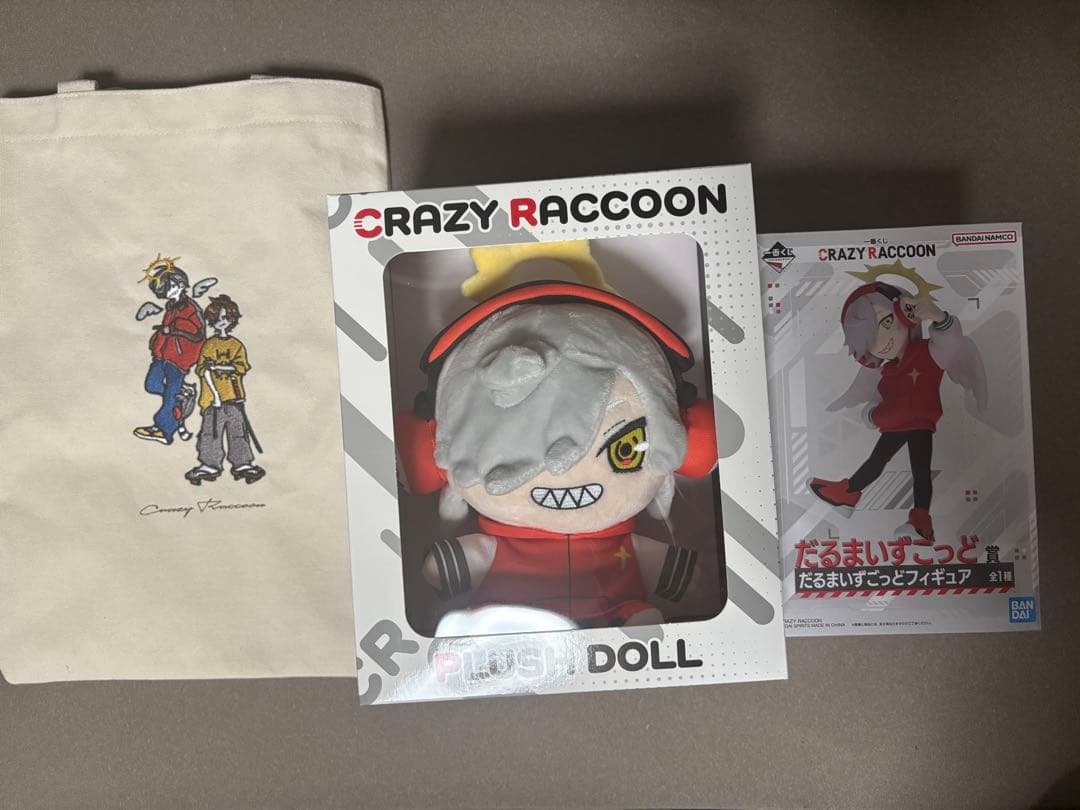CRAZY RACCOON だるまいずごっど セット