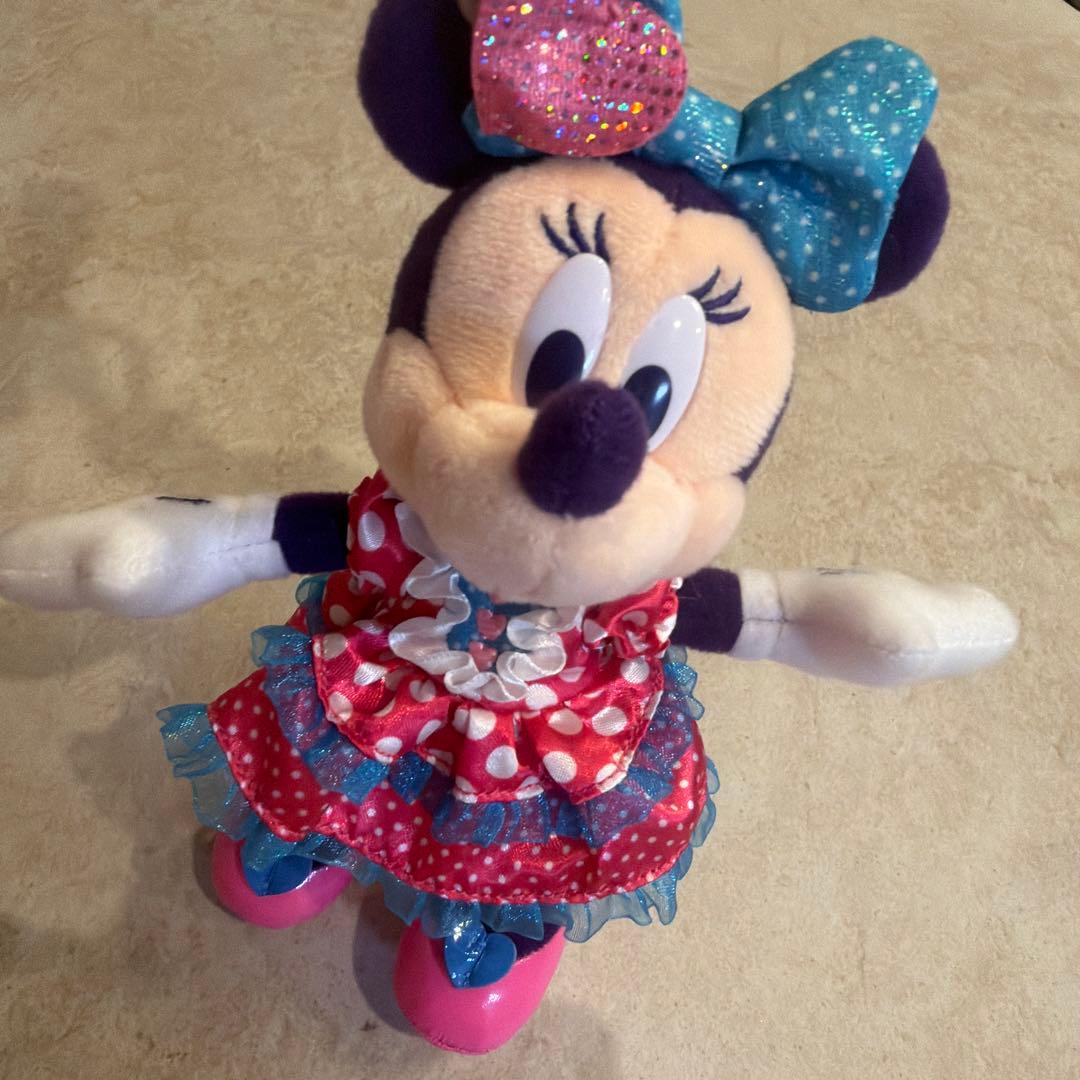 ディズニー ミニー ぬいぐるみバッジ