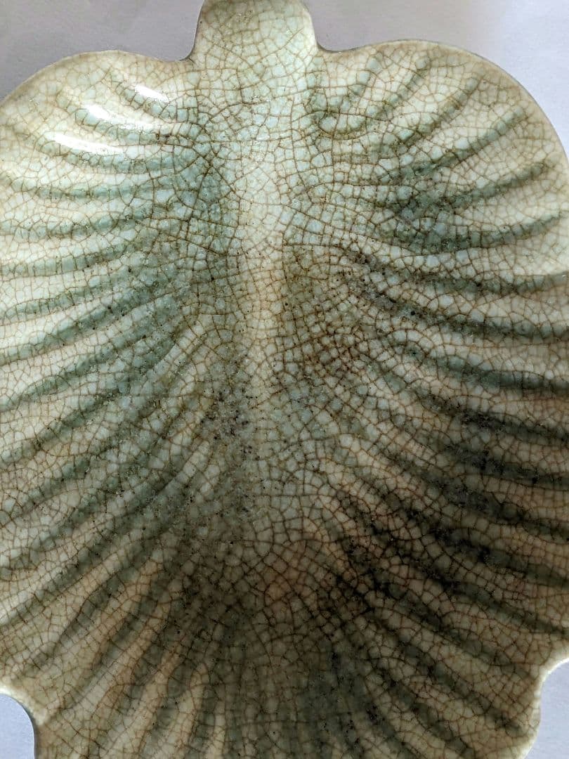 ♦中国 古玩 古美術 青磁 葉形盆 文房四宝 コレクション 骨董品 アンティーク