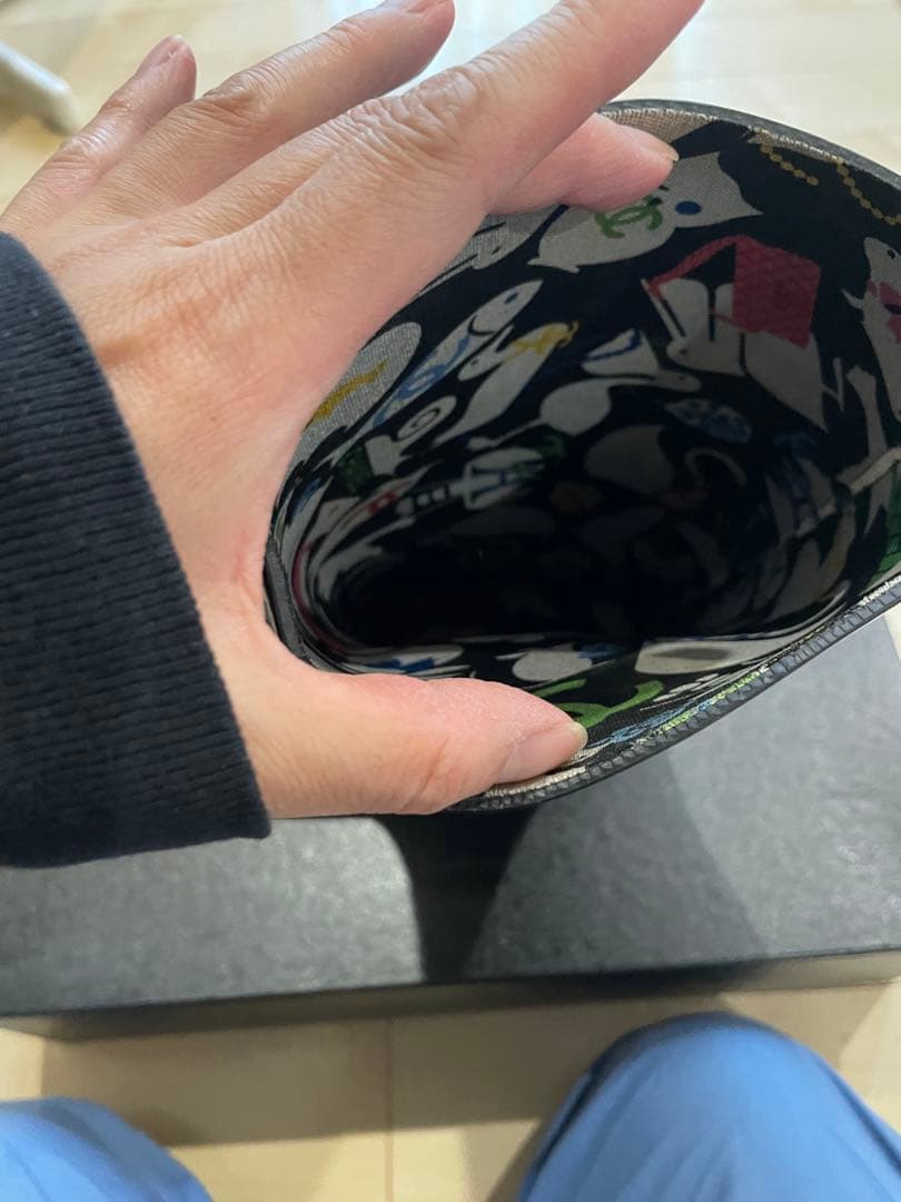 CHANEL ブラック長靴24サイズ