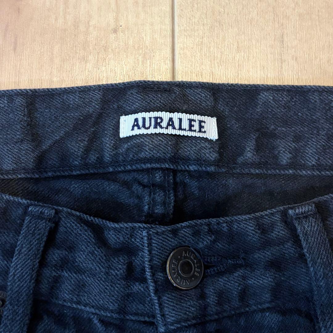 パンツ AURALEE SELVEDGE FADED LIGHT DENIM PANTS