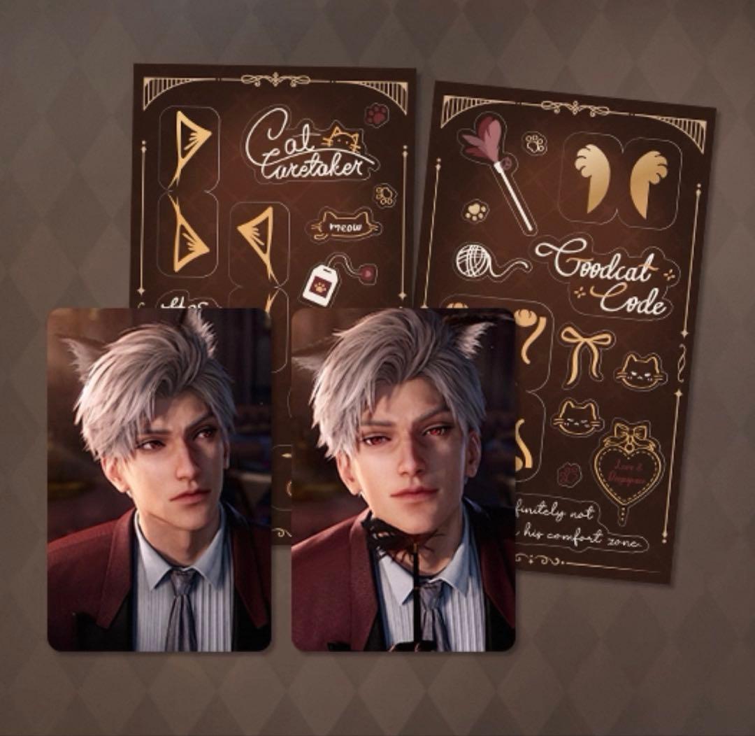 公式 恋と深空 シン 猫執事 猫ぬい 缶バッジ アクスタ カードセット 即日発送