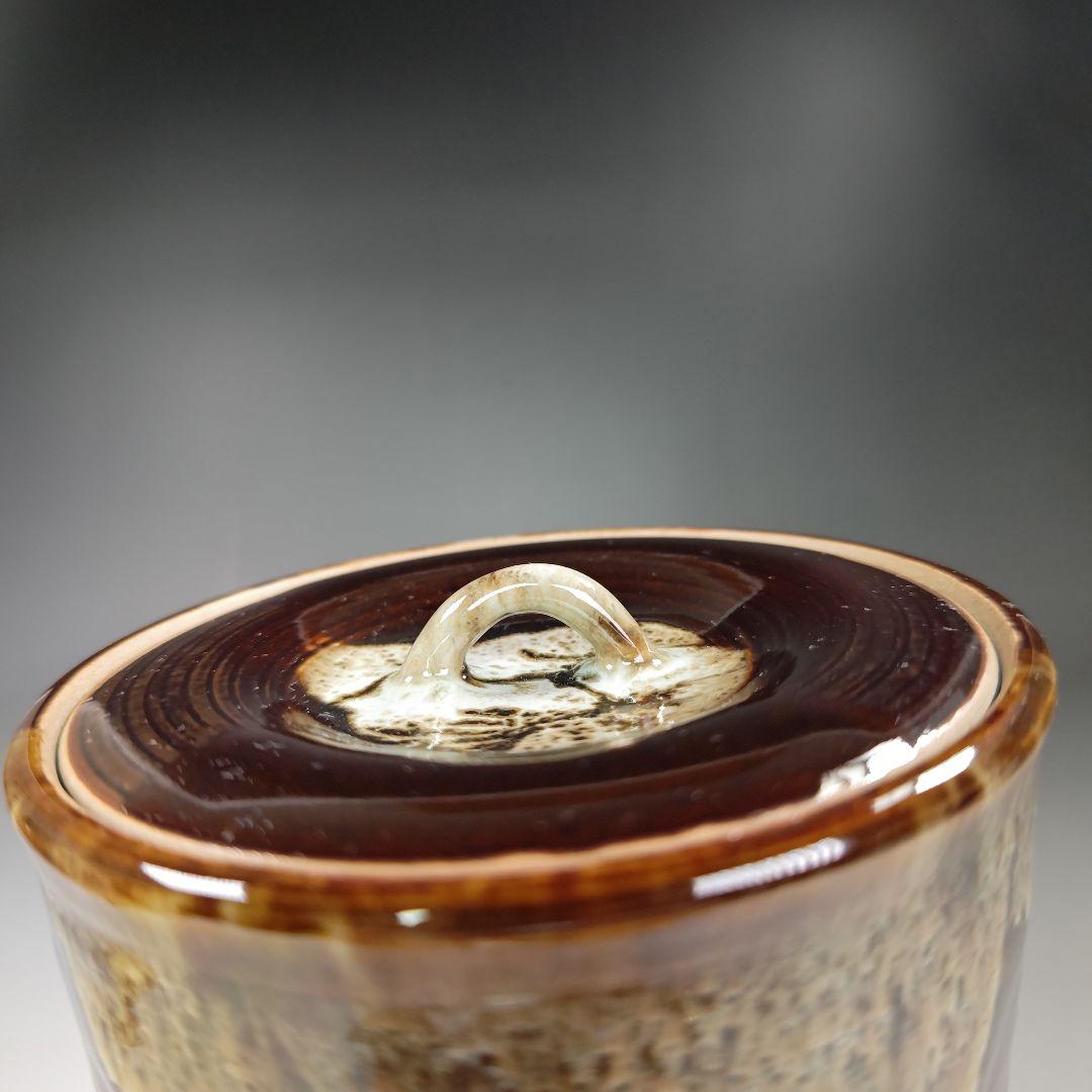 イ633 水指『前大徳寺和尚　極箱　銘　松風』『高取　青柳翠峰作』茶道具